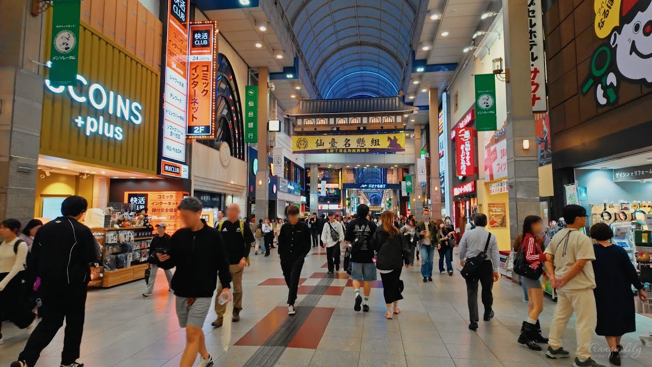 A Walk in Sendai City at Dusk near the Station | Miyagi Japan | Oct 2025 | 4K POV Walk Tour