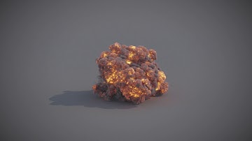 PHOENIX FD EXPLOSION -- CORONA RENDER -- TEST 001