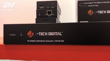 8×8 HDBaseT Matrix from InfoComm 2018 (Model: JTECH-4K88-EX)