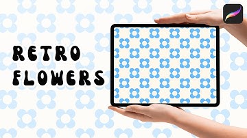 How To Make a Retro Flower Pattern in Procreate – Seamless & Beginner-Friendly Procreate Tutorial