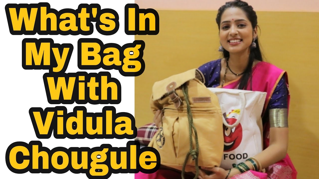 What's In My Bag With Vidula Chougule |siddhi | Jeevzalayedapisa