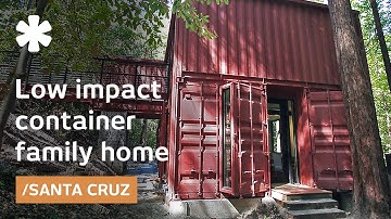 Shipping container family home: building blocks in Redwoods