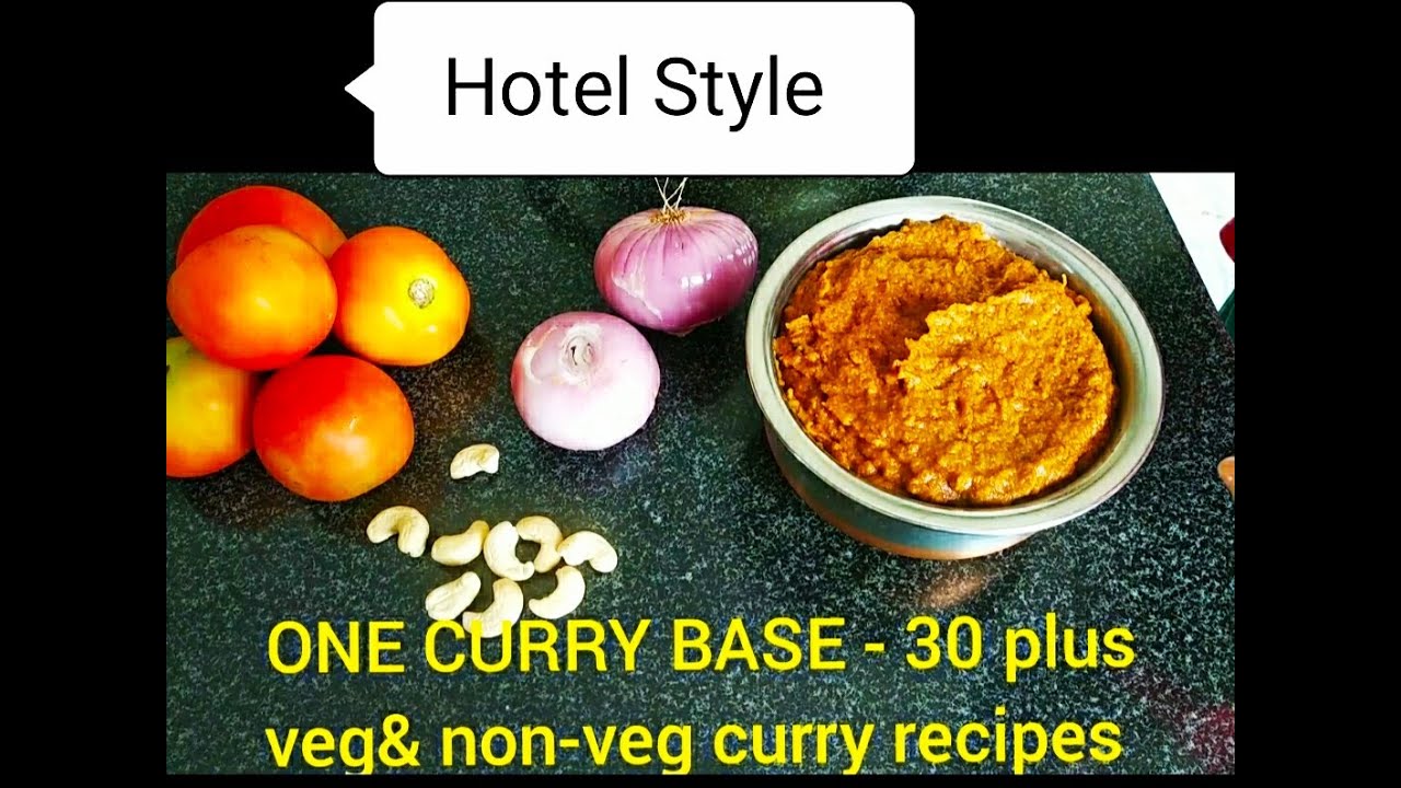 One curry base 30 plus north & south indian curry recipe hotel style