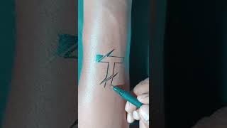 T Letter Tattoo