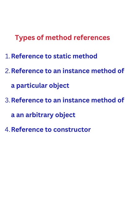 Method Reference || Automation Testing || Selenium Java - YouTube