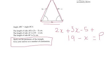 Q8 forming and solving an equation