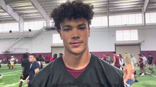 2026 WR prospect Kaiden Prothro talks about his camp experience and his recruitment w/ FSU Football