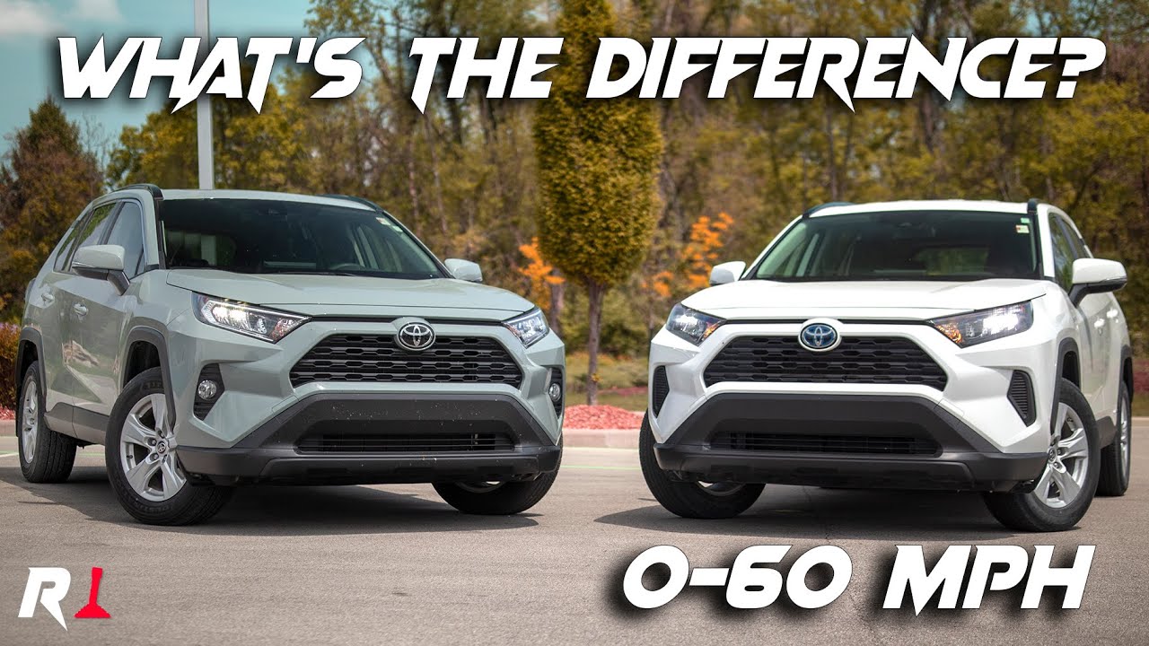 Toyota RAV4 vs RAV4 Hybrid 060 Test & Comparison! YouTube