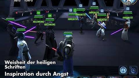 Vader destroys GL Rey swgoh