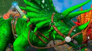 ARK ILHA DOS PIRATAS #04 DOMANDO O TRICERATOPS VENENOSO E DE FOGO