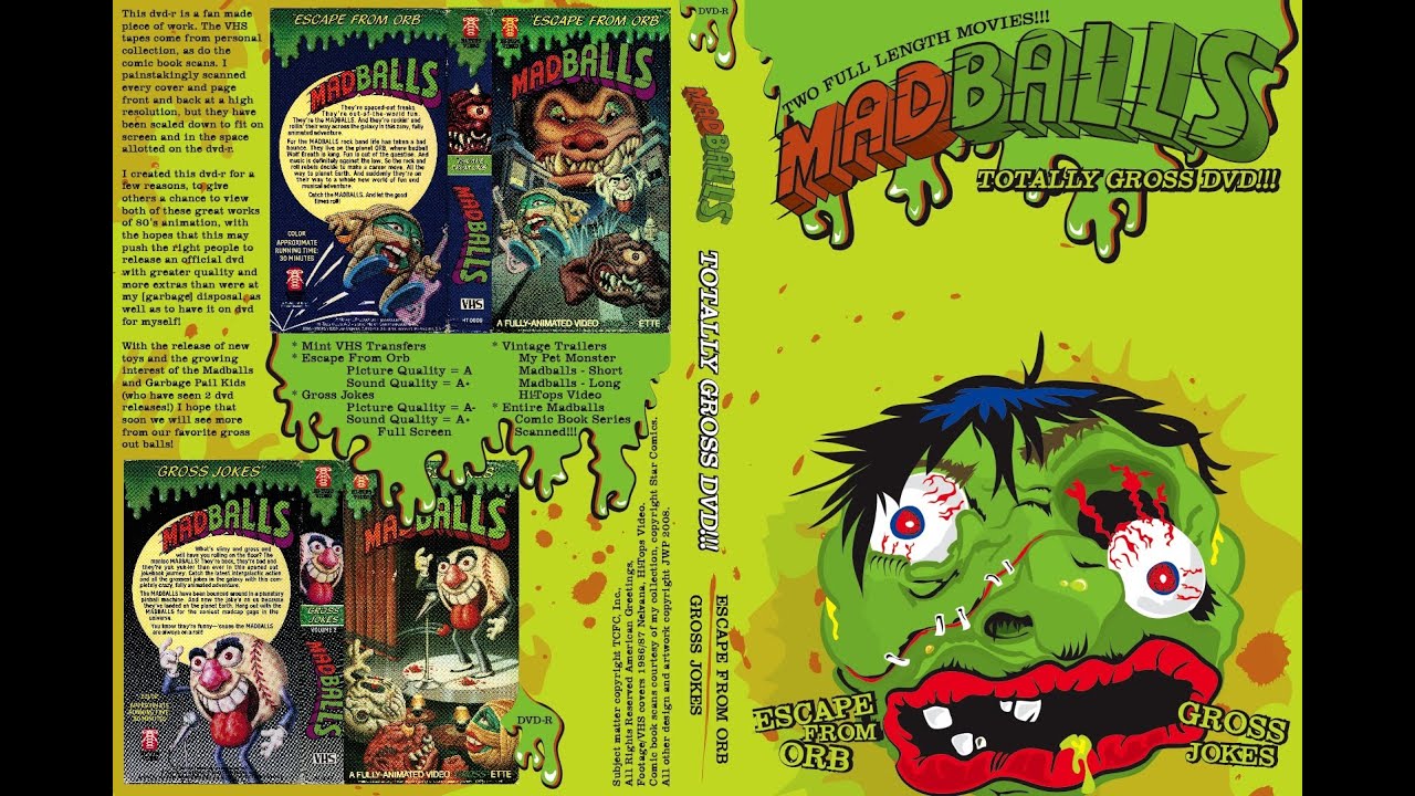 MadBalls: Побег из шара и отвратительные шутки: VHS RIP: Полнометражные анимационные фильмы: 1986...