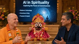 HH Krishna Chaintanya Swami Maharaj & Amit Gupta CEO 🙏 Founder Ecosystm Chairman TiE GlobalSG #short