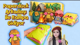 Paperduck Arkadaşı ile Kampa Gidiyor 😱 #kendinyap #paperduck #craft #craftideas