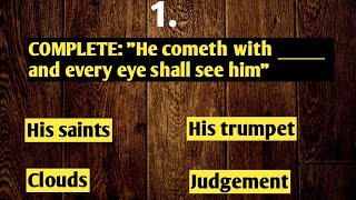 BIBLE QUIZ FROM THE BOOK OF GENESIS TO REVELATION | Bible quiz from all the books of the bible screenshot 2