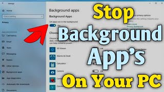 Stop Background Application (Software) On Your PC || PC me Background software band kaise kare screenshot 5