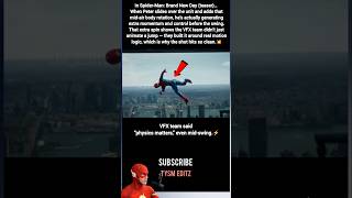 How Spider-Man's VFX Uses REAL Physics #shorts #avengers