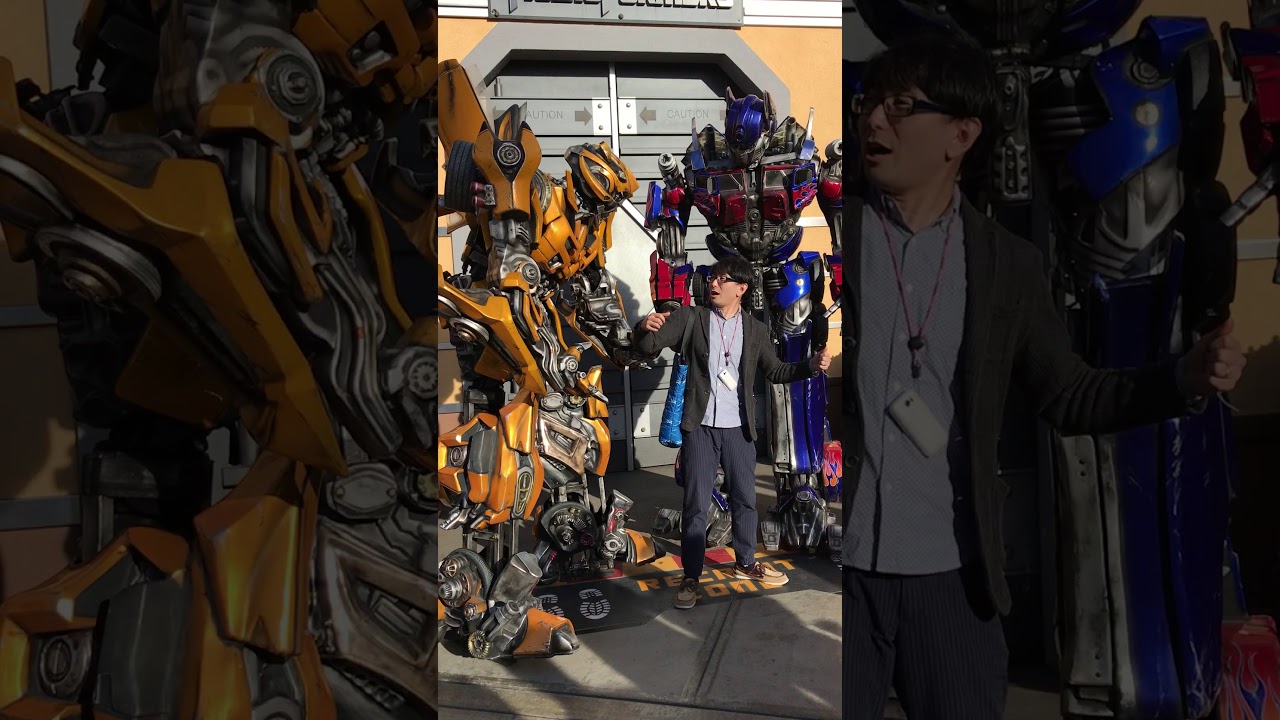 異文化研修アメリカコース ユニバーサルスタジオでトランスフォーマーと撮影 日本アニメ マンガ専門学校 Youtube