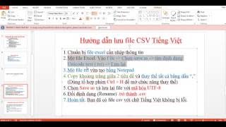 Cách lưu file csv tiếng việt không bị lỗi font Cách lưu file csv tiếng việt không bị lỗi font