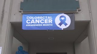 Healthcare workers dress in blue for special event