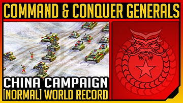C&C Generals: China Campaign NORMAL UNDER 20 MIN!