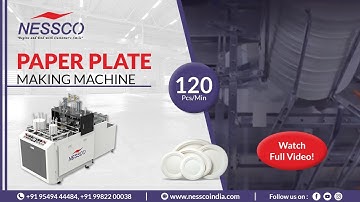 Automatic Paper Plate Making Machine (120pcs/min)