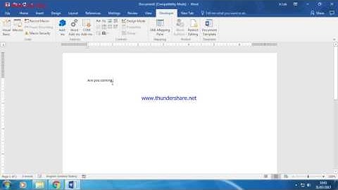 Reset Form Field option in MS Word Doc