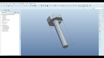 How to Create Threading on Screw | ProE Wildfire 5.0