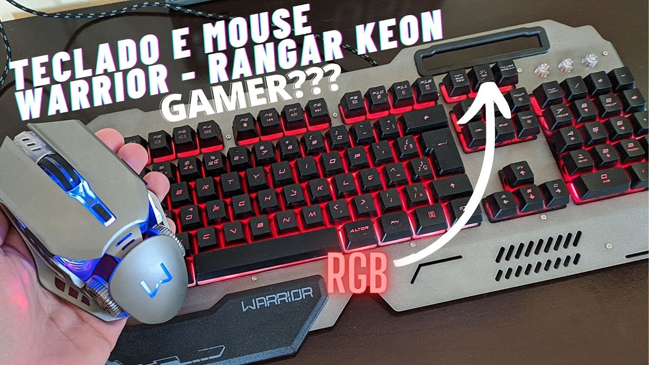 Combo Gamer - Mouse Gamer Ivor 3200DPI 7 Botões, Teclado Gamer Ragnar LED e  Headset Gamer Straton USB 2.0 Stereo LED Azul Warrior - PH244K - Le biscuit