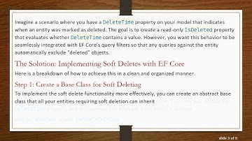 Implementing Soft Delete in EF Core with a Computed IsDeleted Property