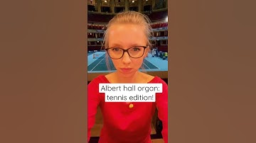 Thumbnail of When the Albert hall is set up like a tennis court… #organ #organist #shorts #Wimbledon