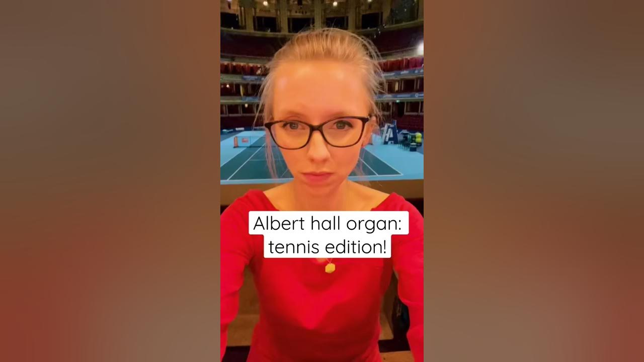 When the Albert hall is set up like a tennis court… #organ #organist #shorts #Wimbledon