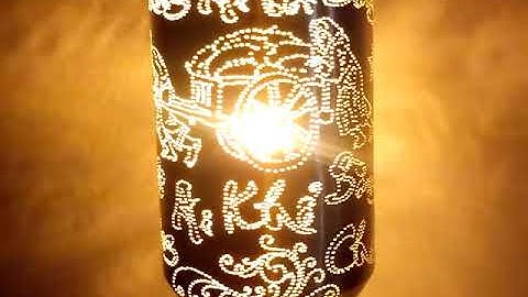 Handmade Ngoc Danh- Đèn Tự Xoay Làm Bằng Vỏ Lon-CHA MẸ