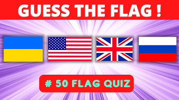 Guess The Flag Part 2  | 50 Countries Flag Quiz | 3 second