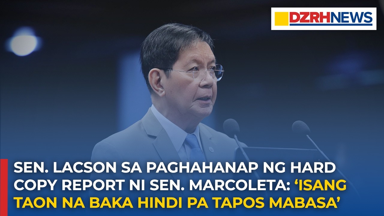 Sen. Lacson, sinagot ang hindi pagpansin ni Sen. Marcoleta sa draft committee report ng Blue Ribbon