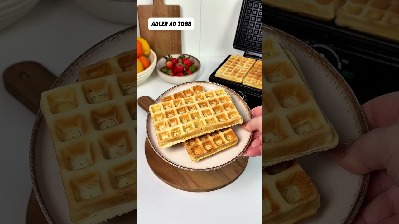 Recipe for aromatic, crispy and perfectly golden waffles ✨Waffle maker Adler AD 3088 😋