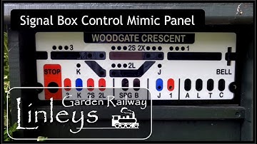 Mimic Panel Construction ¦ Model Railway Control Panel ¦ Signal Box ¦ Linleys Garden Railway