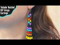 Create Tubular Huichol Fringe Earrings Step-By-Step!