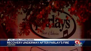 Fire breaks out at Parlay's Bar in Lakeview
