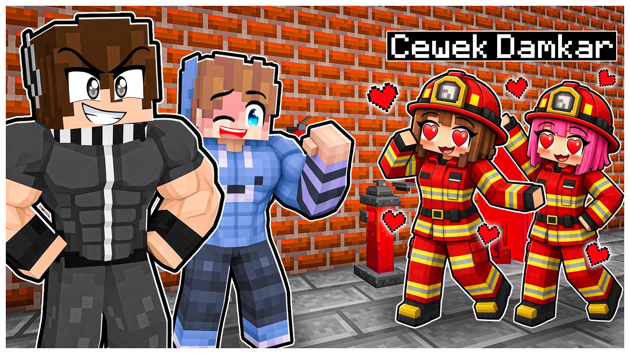 FRANZ & JOJO MENJADI PRIA BEROTOT UNTUK MENGGODA CEWEK DAMKAR di MINECRAFT