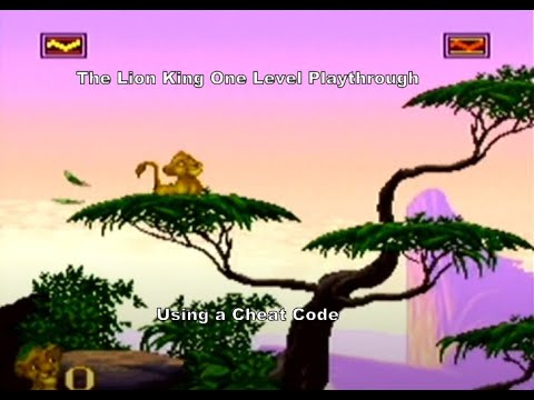 smart Teasing Kalkun The Lion King One Level Playthrough using a Snes Cheat Code :D - YouTube