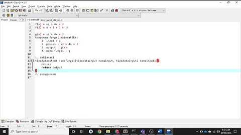 Fungsi dalam Pemrograman Komputer
