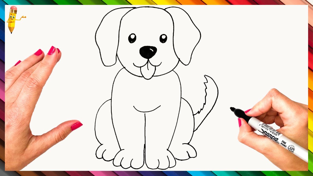 simple dog drawings step by step