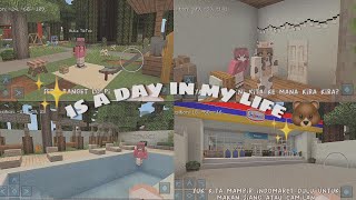 a day in my life di minecraft | aesthetic | soft story | screenshot 4