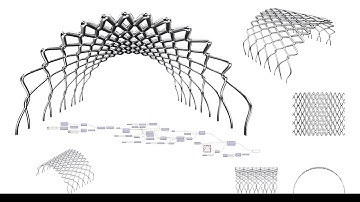 Form Finding Sine Wave Structure Tutorial Parametric Architecture and Design