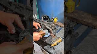Vocês recuperariam esse bloco? #skills #foryou #motor #mecanica #oficina #viral #repairs #shorts