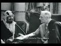 Historic archival stock footage wwii roosevelt meets middle east leaders
