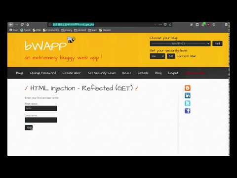 HTML Injection - Reflected GET Challange