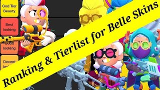 Ranking Every Belle Skin from Worse to Best | April 2024 Tierlist | Brawl Stars