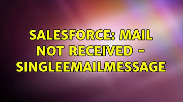 Salesforce: Mail not received - SingleEmailMessage