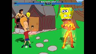 Mugen Request Beavis & Liu Kang Mk2 Vs Cinder & Spongebob V2